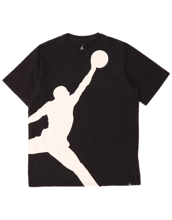 Jordan Boys Graphic T-Shirt Top 13-14 Years XL Black Cotton