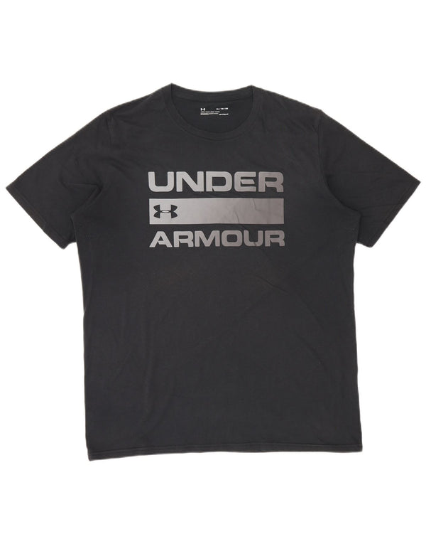 Γραφικό T-Shirt UNDER Armour Ανδρικό Heat Gear Top XL Grey