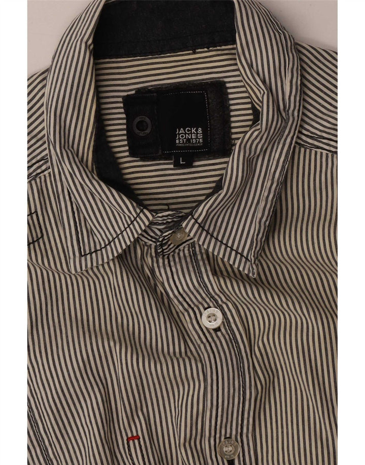 Jack & Jones Ανδρικό πουκάμισο μεγάλο μπλε ριγέ