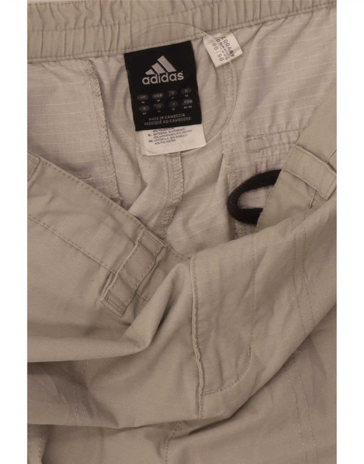 Ανδρικό σορτς βερμούδα Cargo Adidas Medium W32 Μπεζ βαμβακερό