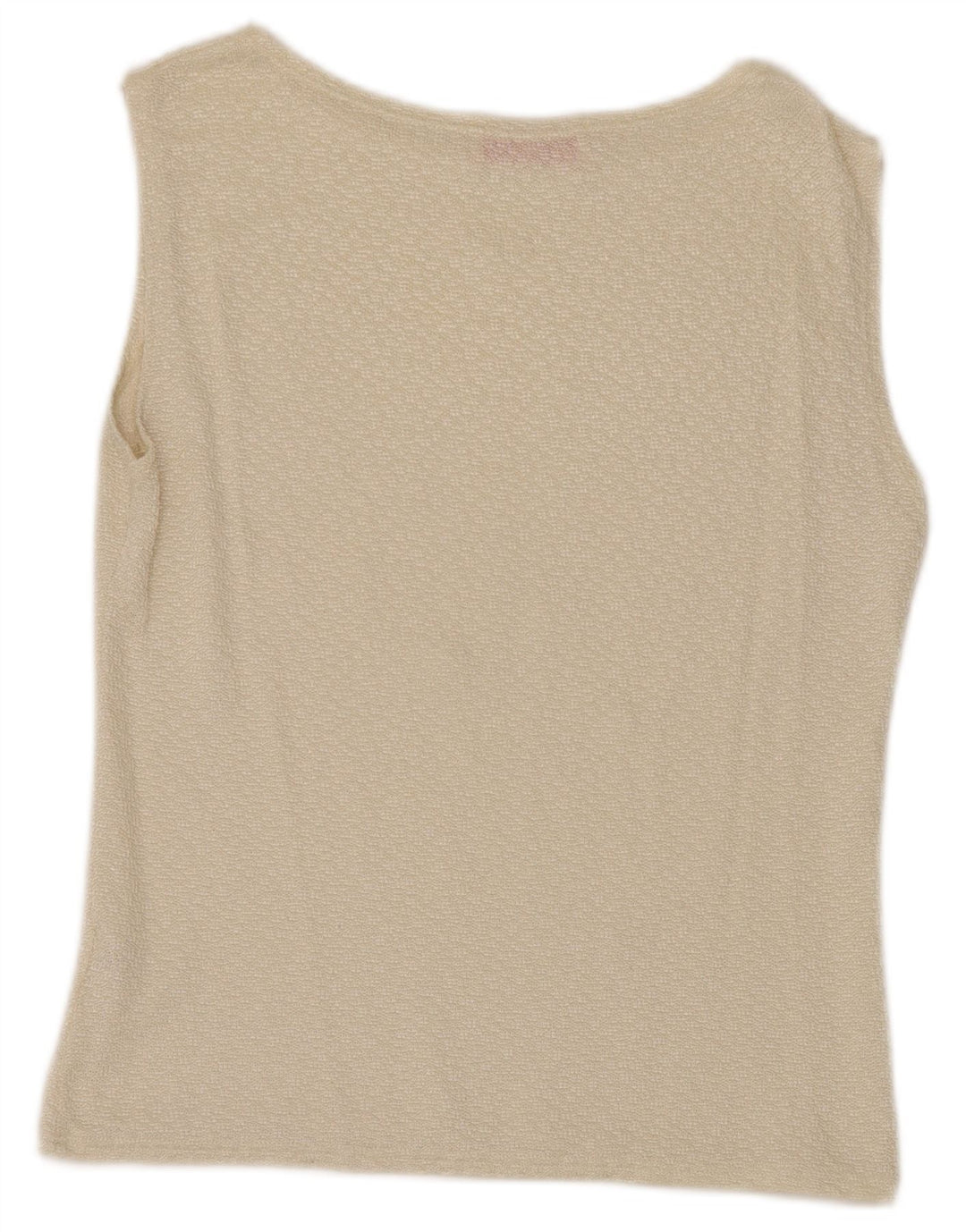 EMANUEL UNGARO Γυναικεία Αμάνικη Μπλούζα Τοπ UK 12 Medium Off White