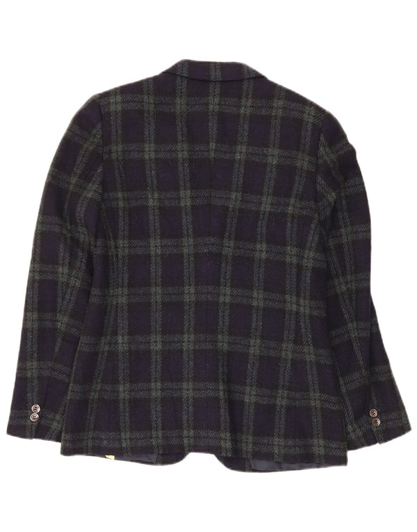 VINTAGE Γυναικείο σακάκι 2 κουμπιών σακάκι IT 44 Μαλλί μεσαίου μπλε ναυτικό