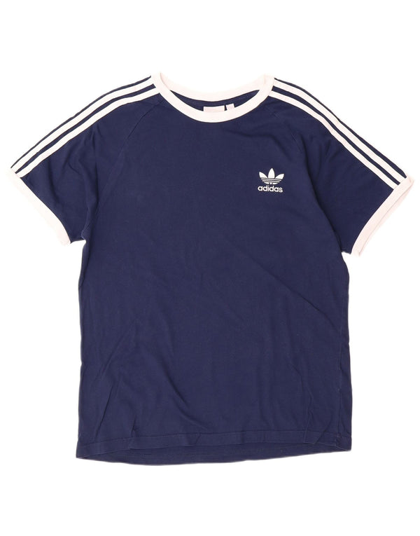 Ανδρικό T-Shirt ADIDAS Top Large Navy Blue από βαμβάκι