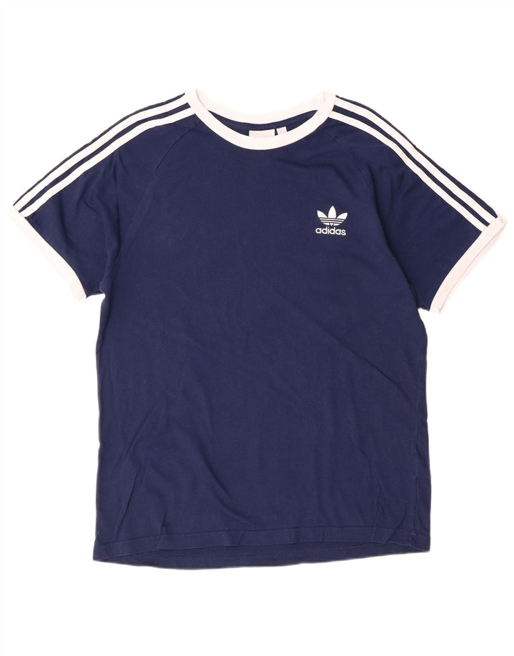 Ανδρικό T-Shirt ADIDAS Top Large Navy Blue από βαμβάκι