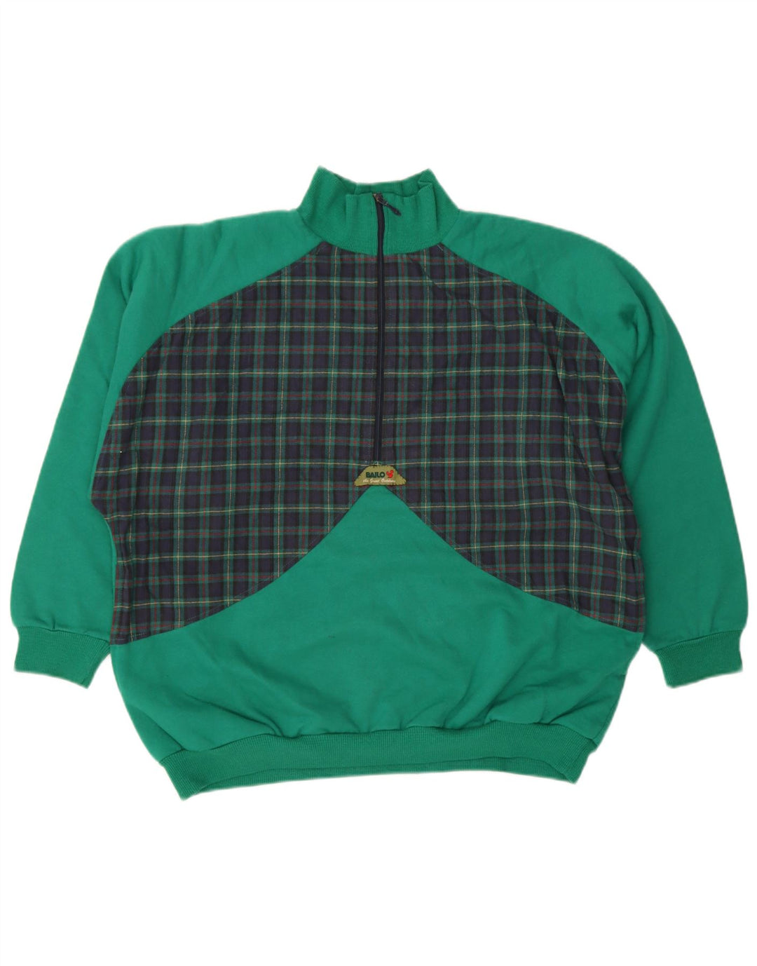 Ανδρικό φούτερ Bailo με φερμουάρ Jumper XL Πράσινο βαμβακερό