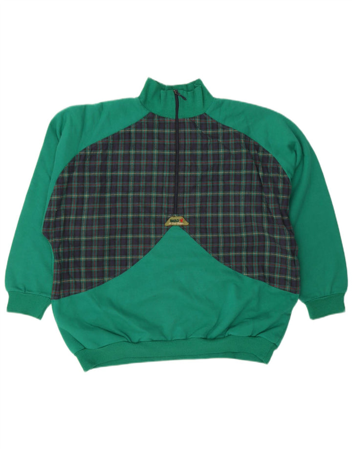 Ανδρικό φούτερ Bailo με φερμουάρ Jumper XL Πράσινο βαμβακερό