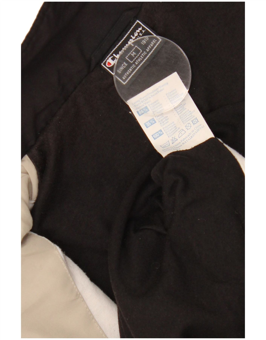Ανδρικό τζάκετ CHAMPION UK 38 Medium Black Colorblock Πολυεστέρας