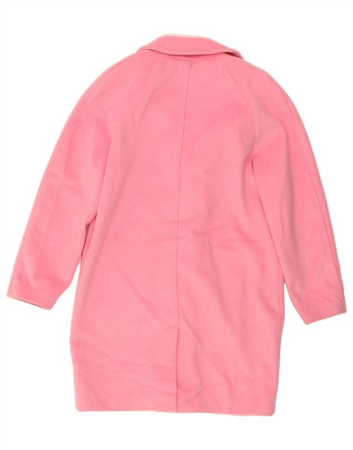 MARKS & SPENCER Womens Overcoat UK 14 Large Pink Polyester Vintage Marks & Spencer and Second-Hand Marks & Spencer from Messina Hembry 