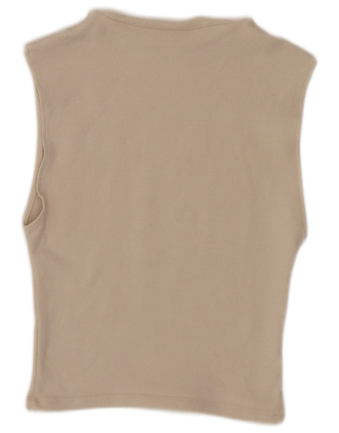 Zara Γυναικείο Crop Vest Top UK 14 Large Beige