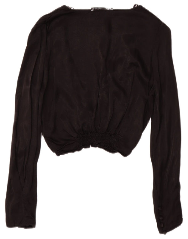 Zara Γυναικείο μακρυμάνικο τοπ UK 10 Small Black