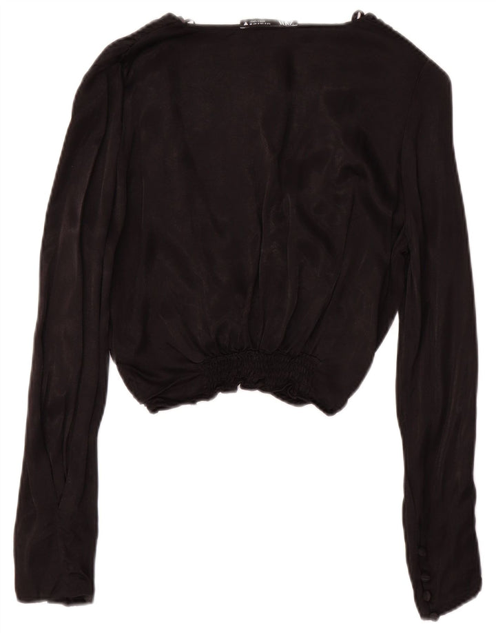 Zara Γυναικείο μακρυμάνικο τοπ UK 10 Small Black