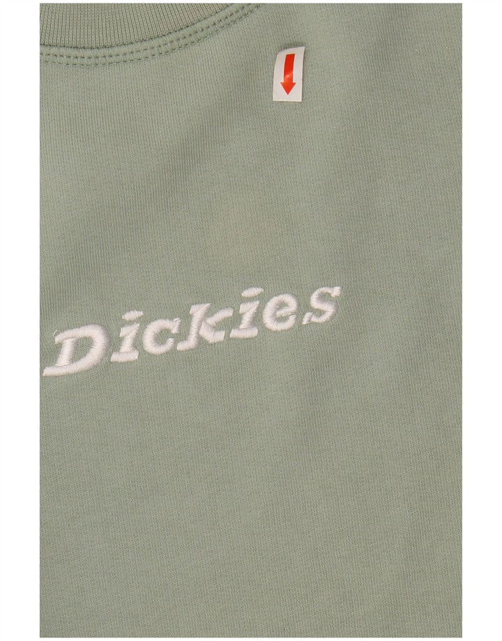 DICKIES Γυναικεία υπερμεγέθη Crop γραφική φούτερ Jumper UK 14 Medium Green