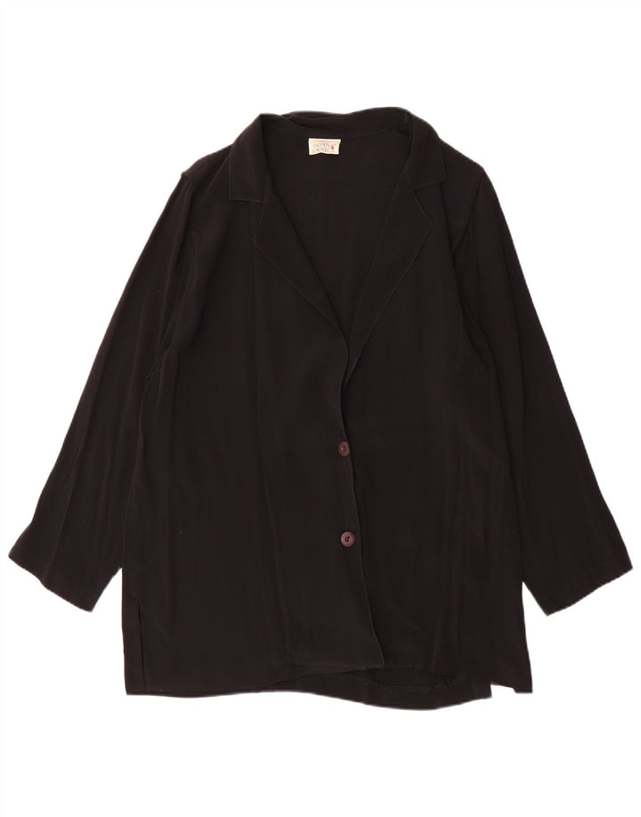 Donna Enrica Γυναικείο Μπλέιζερ με 2 Κουμπιά UK 16 Large Black
