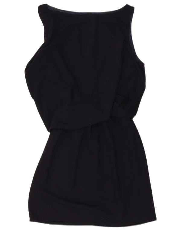 Zara Γυναικείο Αμάνικο Φόρεμα UK 14 Medium Navy Blue
