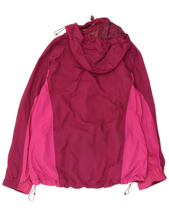 Mountain Warehouse Γυναικείο μπουφάν βροχής με κουκούλα UK 14 Large Pink Colourblock