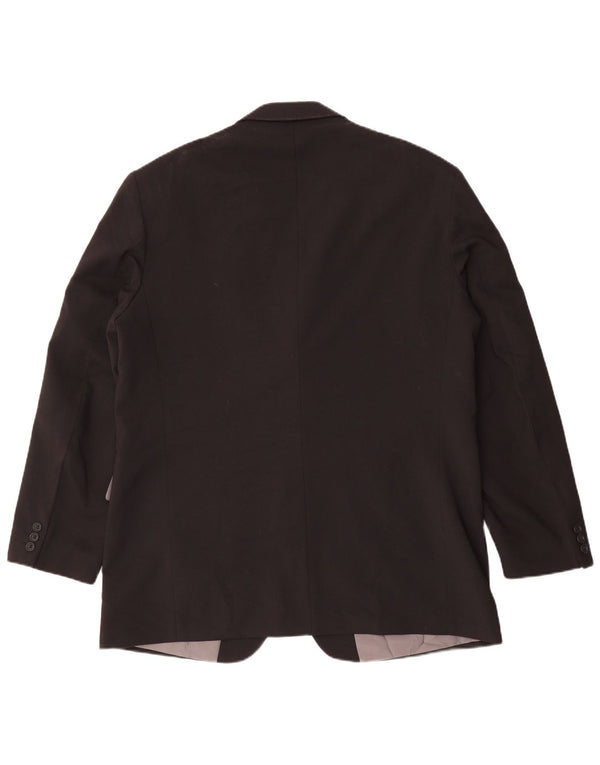 Marks & Spencer Ανδρικό σακάκι σακάκι με 3 κουμπιά UK 44 XL μαύρο πολυεστέρα