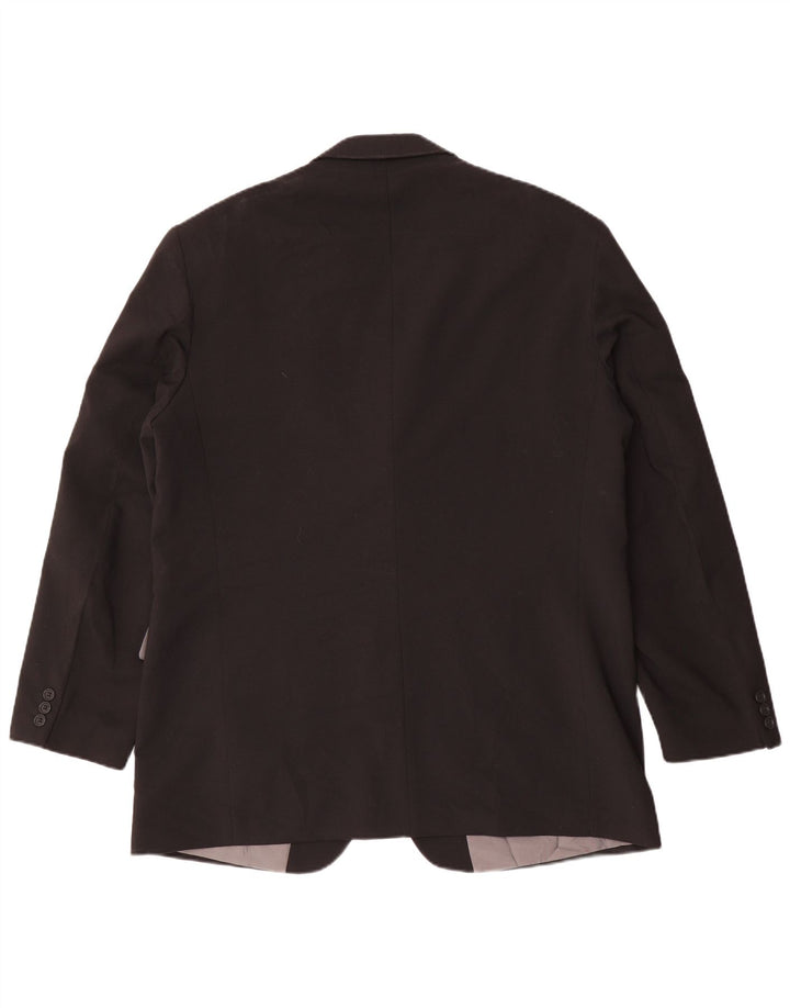 Marks & Spencer Ανδρικό σακάκι σακάκι με 3 κουμπιά UK 44 XL μαύρο πολυεστέρα