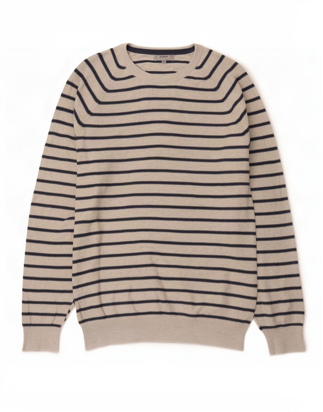 Ανδρικό πουλόβερ Marks & Spencer Boat Neck Jumper Μεγάλο Γκρι ριγέ