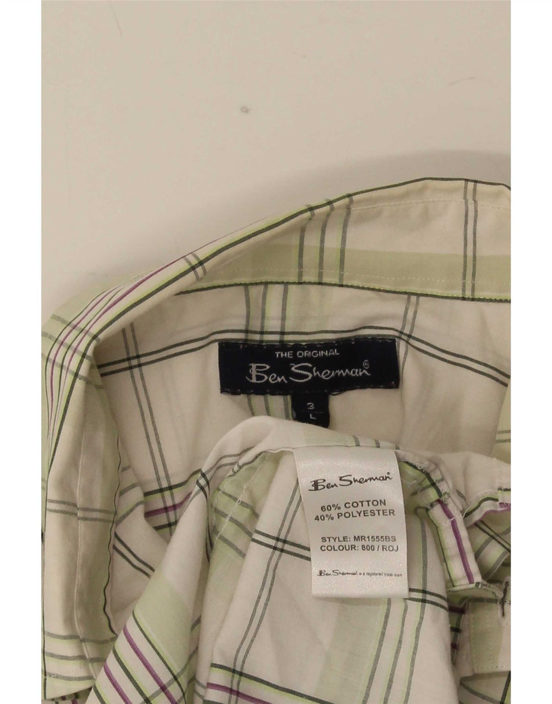 Ανδρικό κοντομάνικο μπλουζάκι Ben Sherman Μεγάλο πράσινο βαμβακερό