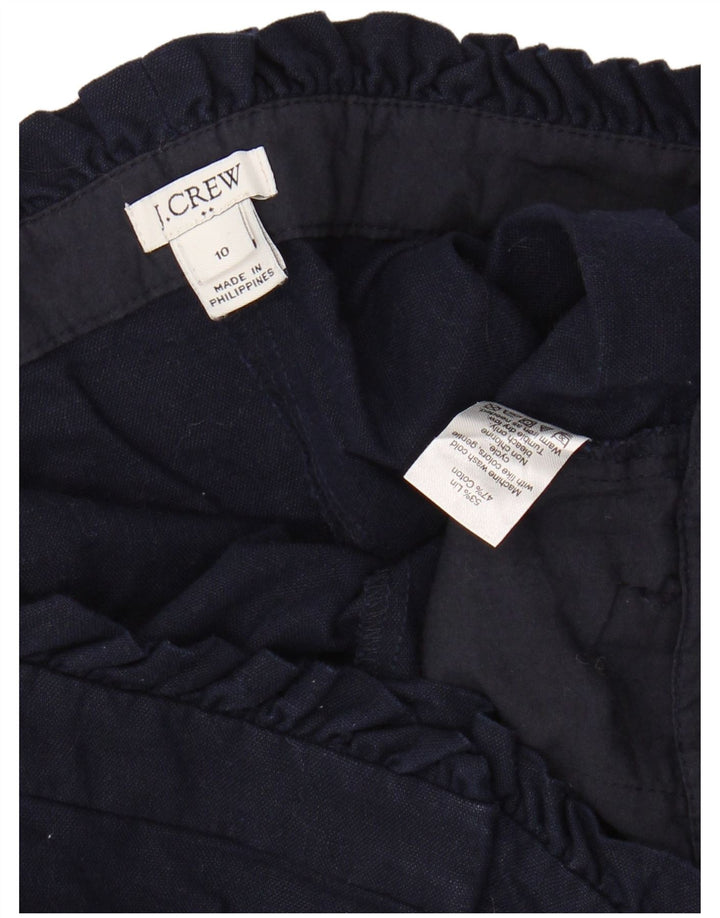 Γυναικείο ψηλόμεσο σορτς chino J. CREW US 10 Large W30 Navy Blue Linen
