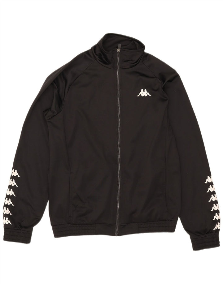 Ανδρική φόρμα γραφική Kappa Top Jacket Μεσαίο Μαύρο Πολυεστέρα