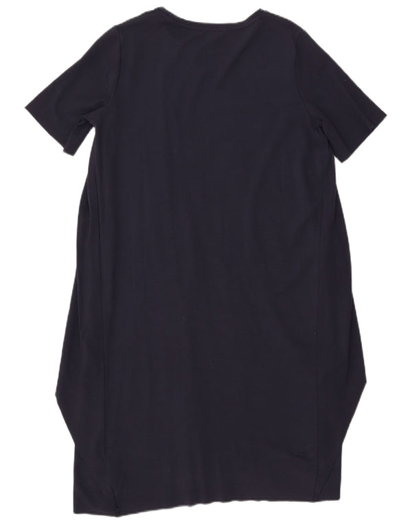 Cos Γυναικείο Φόρεμα Σκηνής UK 14 Medium Navy Blue Viscose