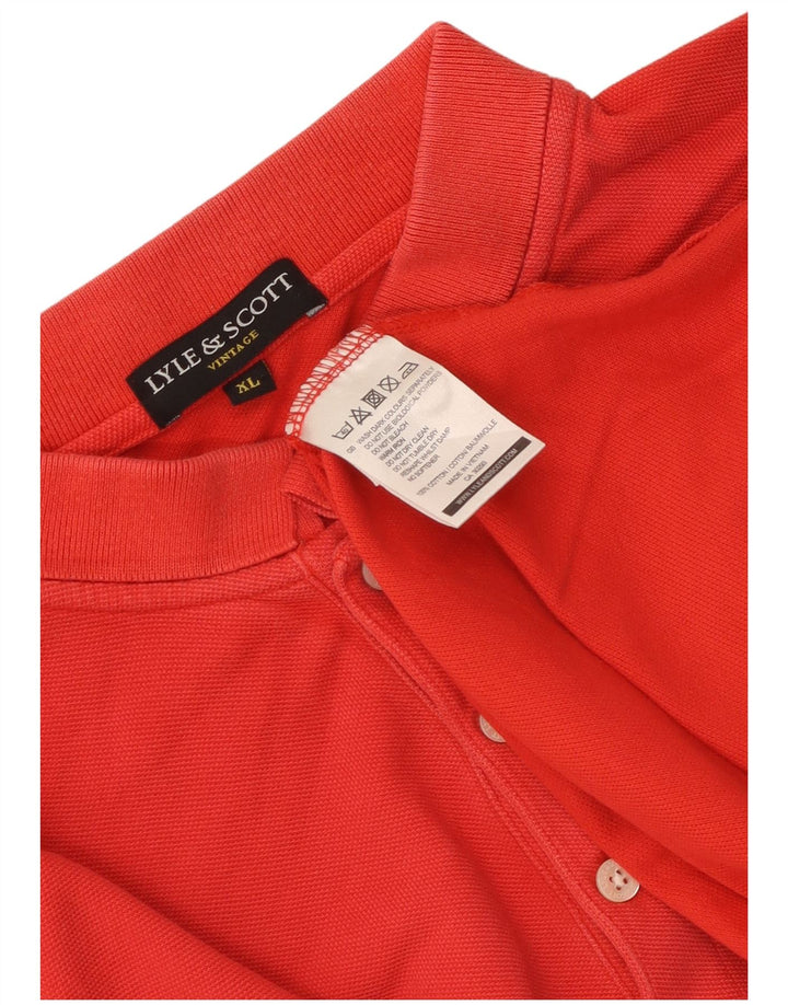 Ανδρικό πουκάμισο πόλο Lyle & Scott XL κόκκινο βαμβακερό