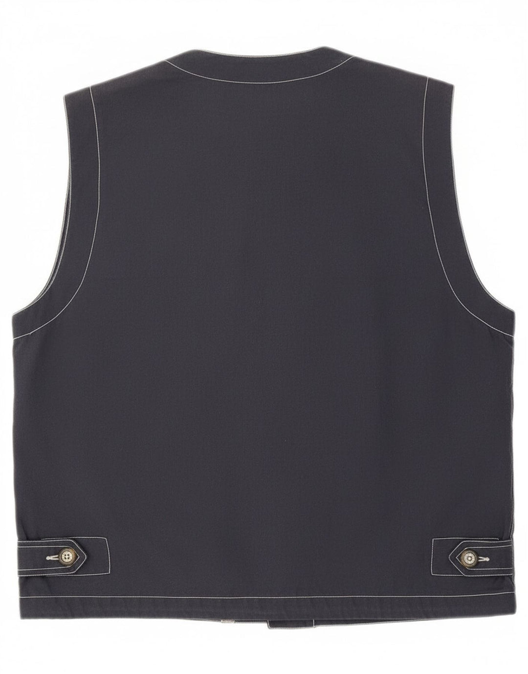 Brugi Mens Utility Gilet UK 40 Large Navy Blue Polyester