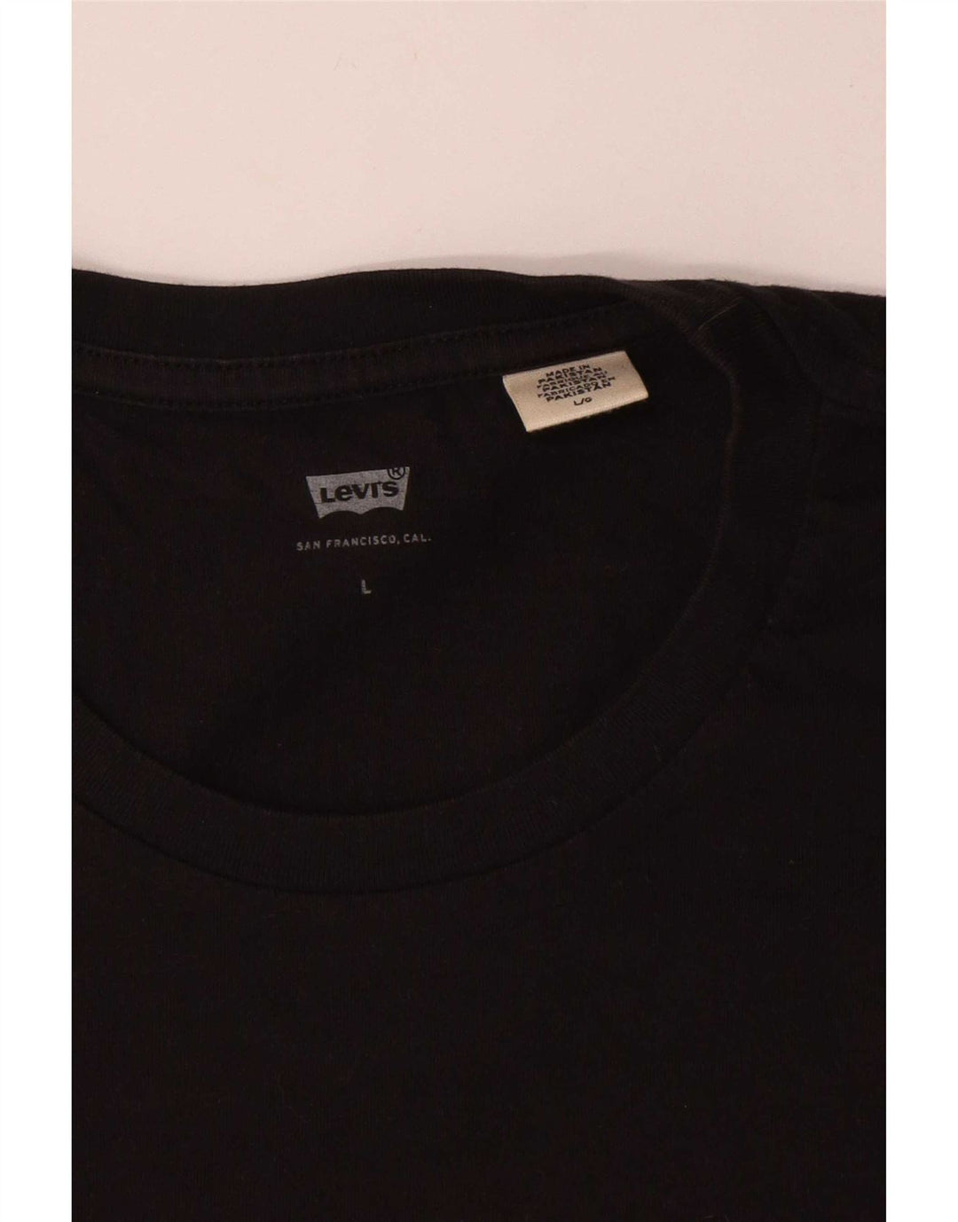 Ανδρικό γραφικό μπλουζάκι Levi's Top μεγάλο μαύρο βαμβακερό