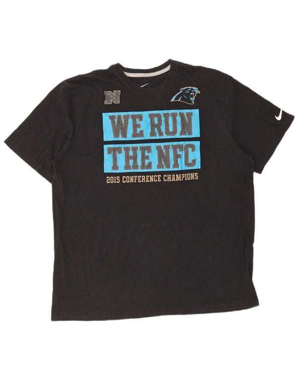 Ανδρικό γραφικό T-shirt Nike Carolina Panthers Regular Fit Top XL Μαύρο βαμβακερό
