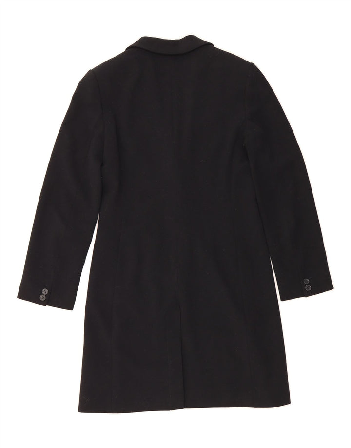 SISLEY Womens Overcoat IT 42 Medium Black Polyester Vintage Sisley and Second-Hand Sisley from Messina Hembry 