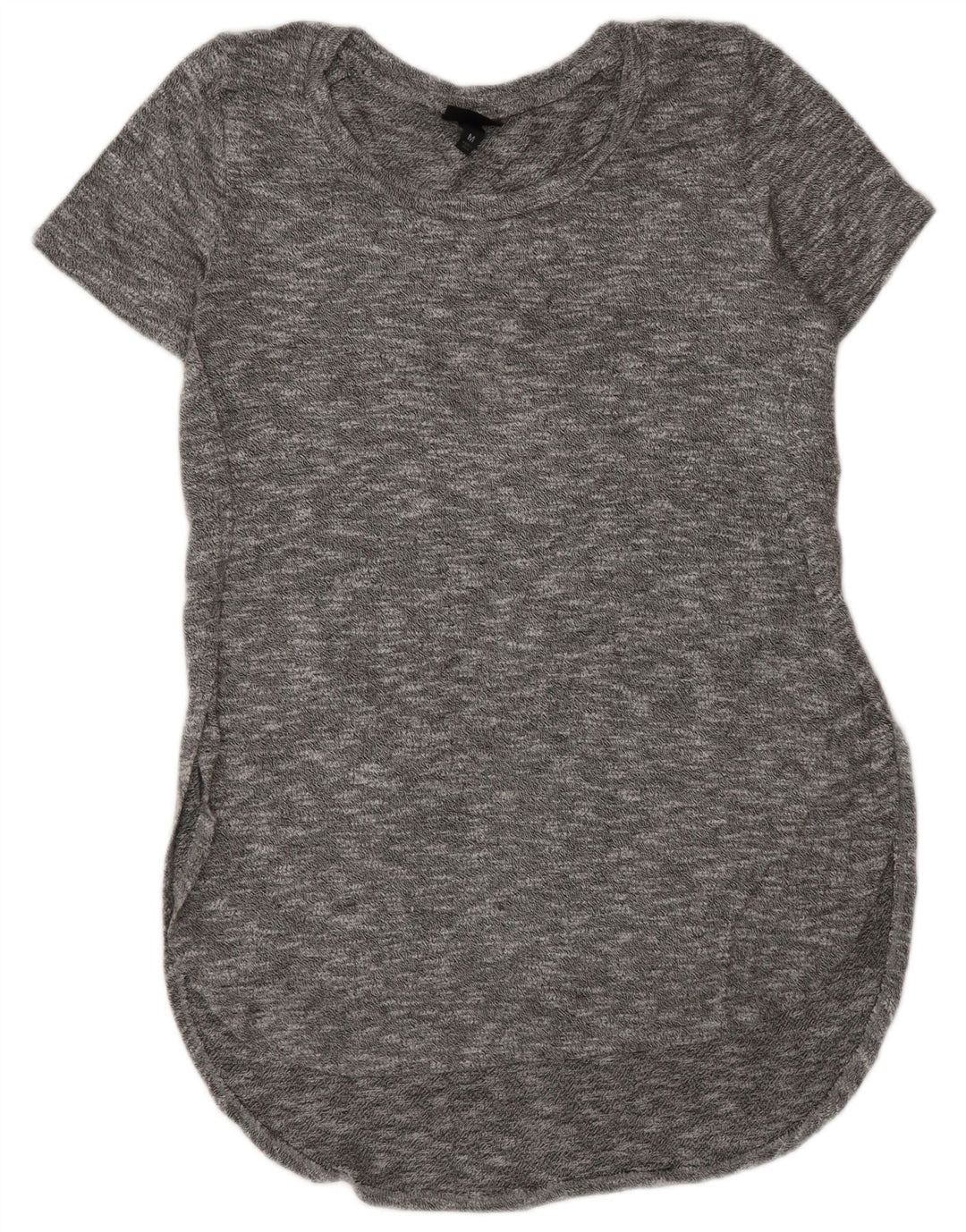 MOSSIMO Γυναικείο T-Shirt Φόρεμα UK 14 Medium Grey Flecked Rayon