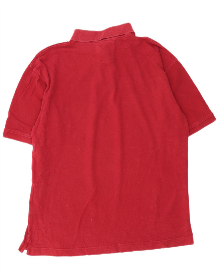 Ανδρικό πουκάμισο πόλο DOCKERS μεγάλο βαμβακερό μπορντό