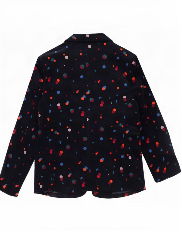Monsoon Γυναικείο σακάκι σακάκι 1 κουμπιού UK 14 Medium Navy Blue Cotton