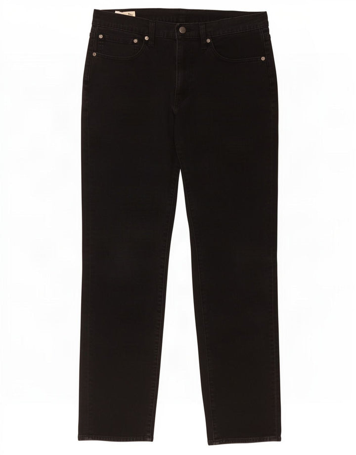 Levi's Mens 511 Slim Jeans W34 L34 Μαύρο βαμβακερό