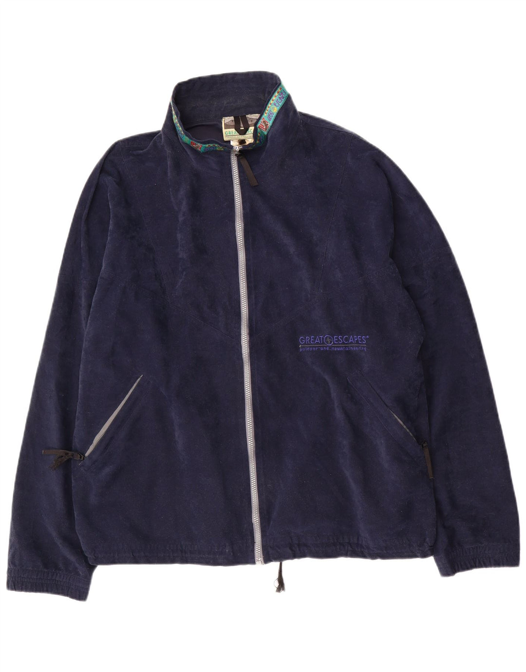GREAT ESCAPES Ανδρικό Fleece Jacket UK 42 XL Navy Blue Polyester
