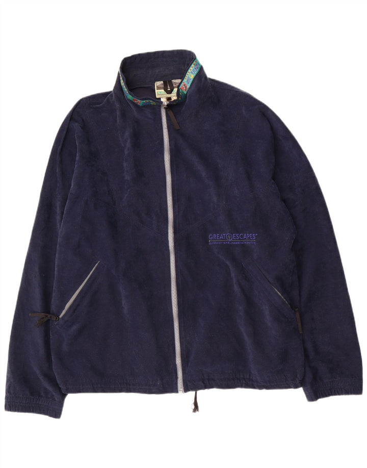 GREAT ESCAPES Ανδρικό Fleece Jacket UK 42 XL Navy Blue Polyester