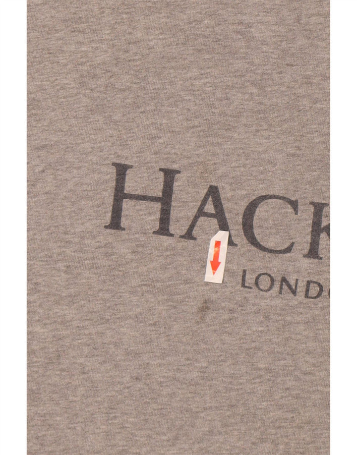 Ανδρικό γραφικό φούτερ Hackett Classic Fit Jumper 3XL Γκρι βαμβακερό