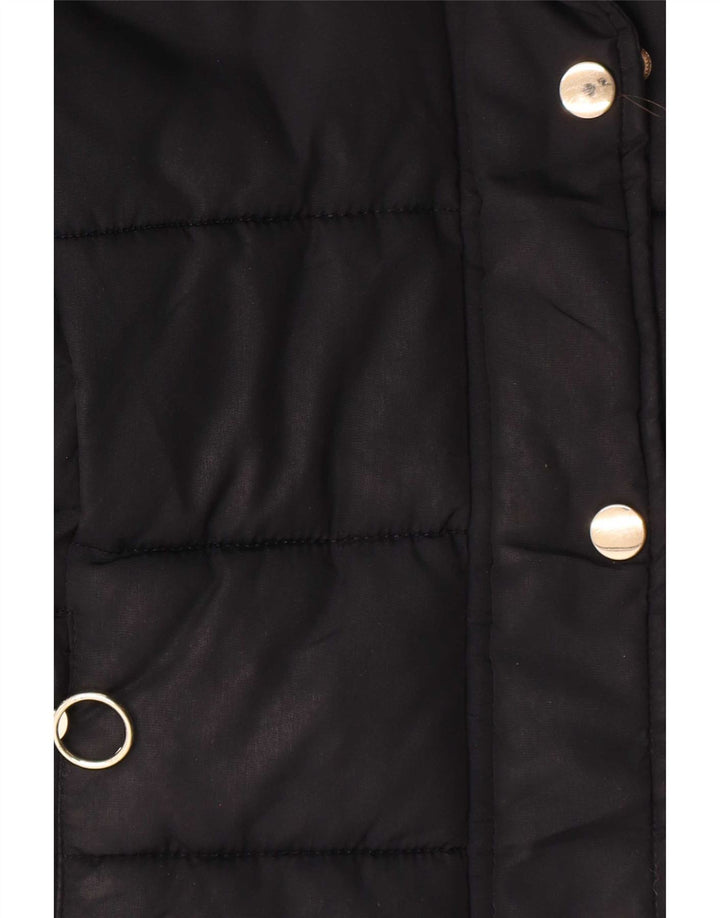 Topshop Γυναικείο μπουφάν με κουκούλα UK 8 Small Navy Blue Polyester
