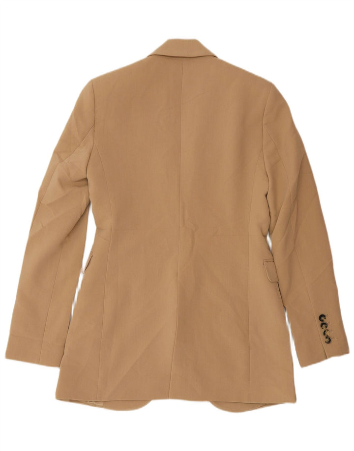 Zara Γυναικείο Μπουφάν 1 Button Blazer UK 6 XS Beige Polyester