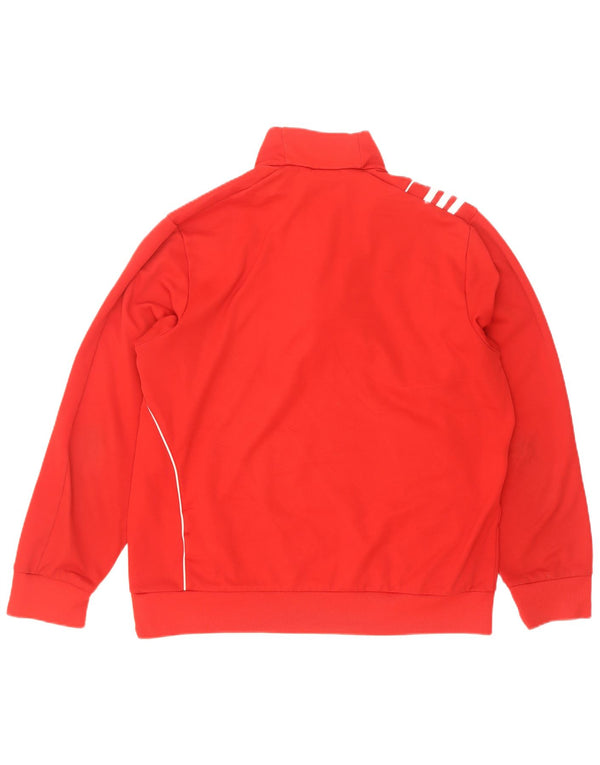 Ανδρικό φούτερ Adidas με φερμουάρ Jumper UK 40/42 Μεσαίο κόκκινο πολυεστέρας