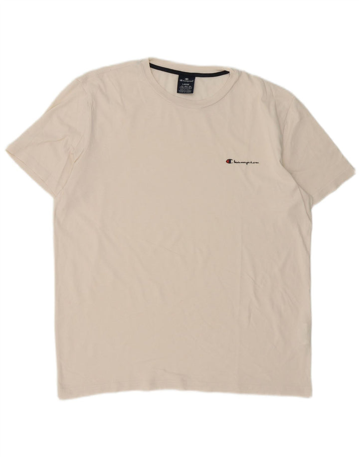 Ανδρικό T-Shirt Champion Top μεγάλο λευκό βαμβακερό