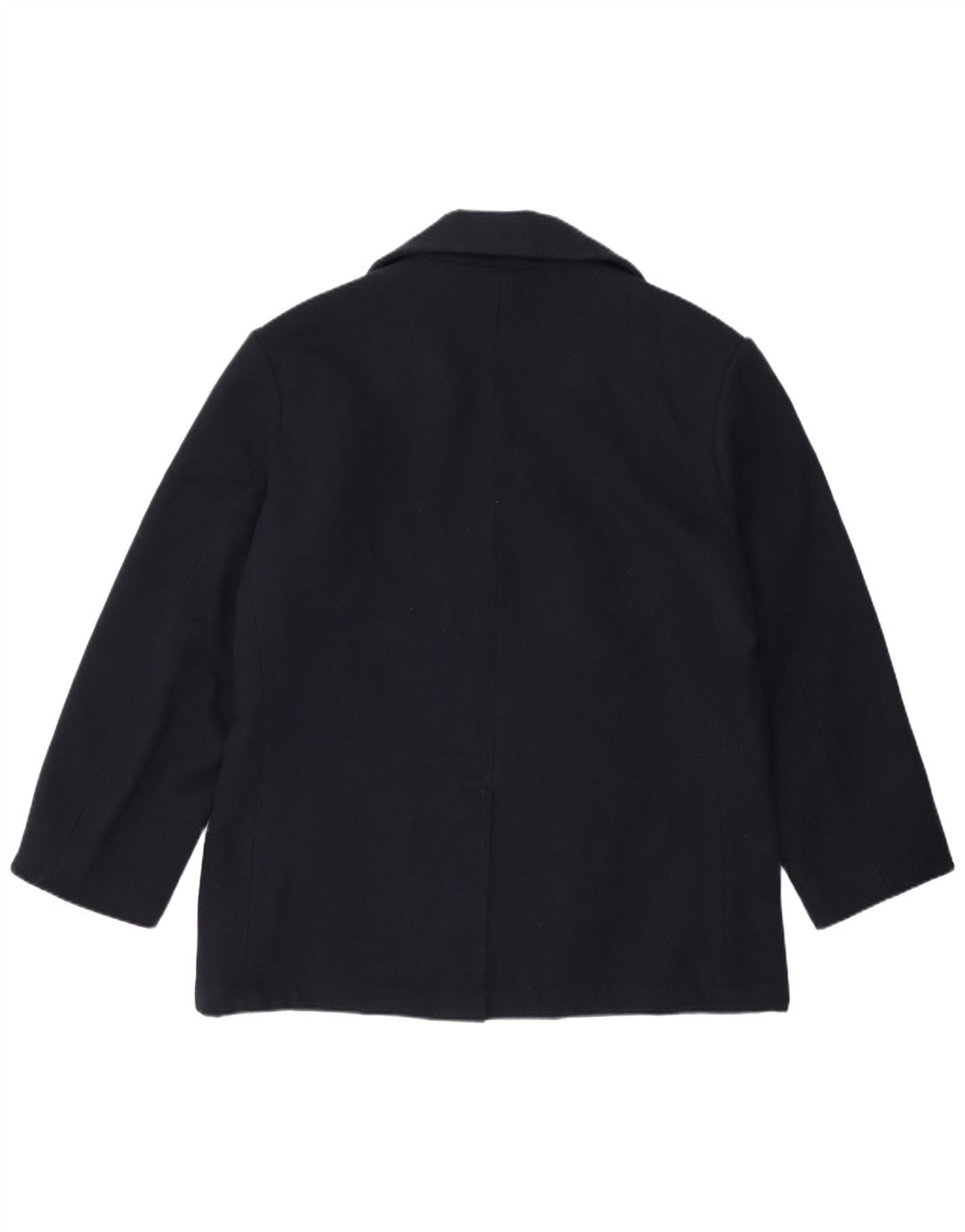 Vintage Ανδρικό παλτό μπιζελιού UK 42 XL Navy Blue Wool