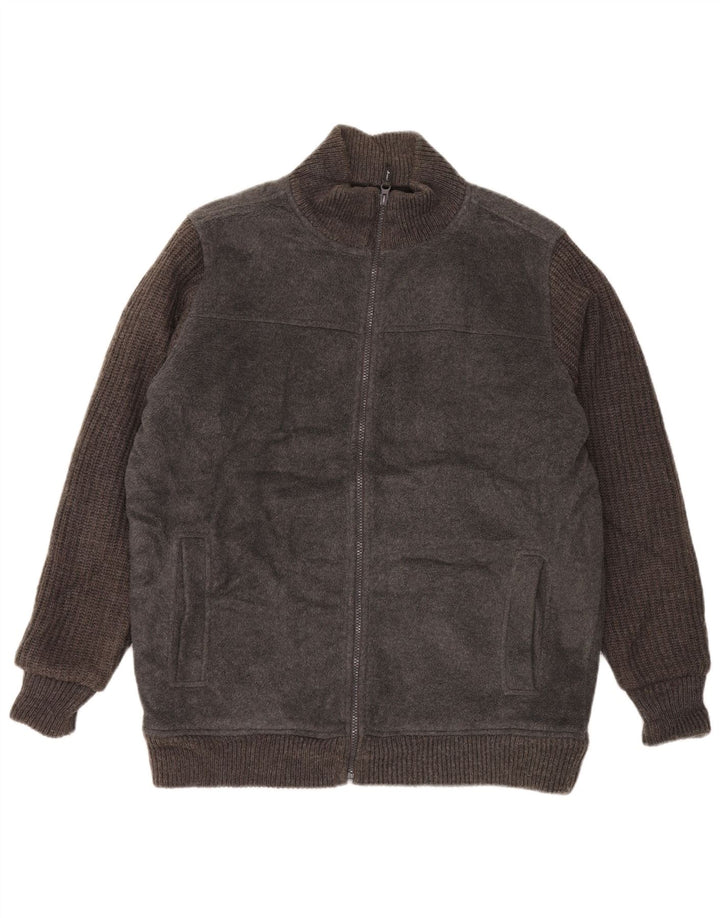 Ανδρικό τζάκετ James Pringle με φερμουάρ κανονική εφαρμογή Fleece UK 38 Medium Grey