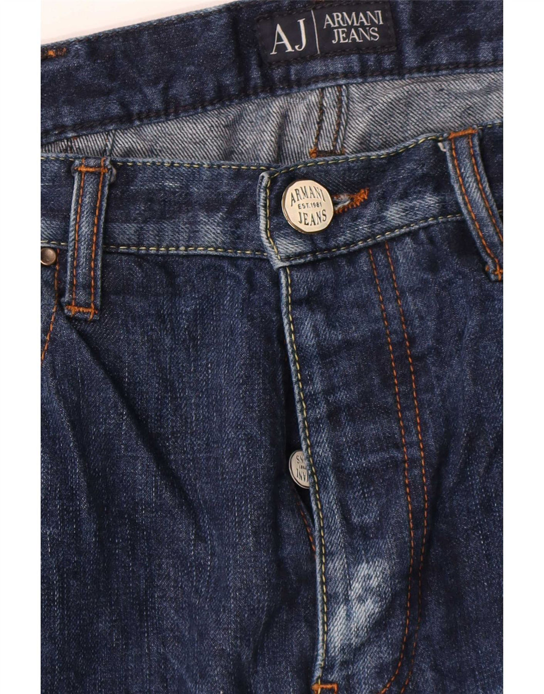 Armani Ανδρικό τζιν ίσιο W32 L35 Navy Blue