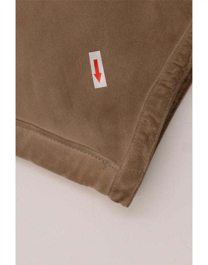 Vintage γυναικείο παλτό 3/4 μανίκι Shearling UK 14 Medium Beige