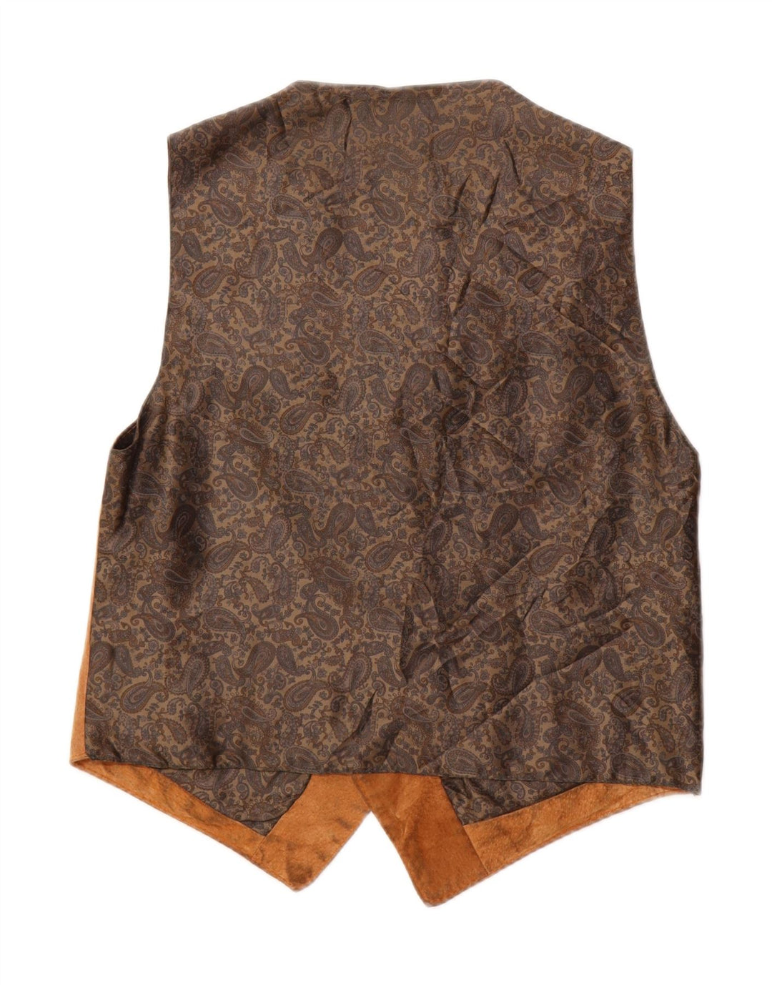 Vintage Ανδρικό σουέτ Γιλέκο Μικρό Καφέ Δερμάτινο