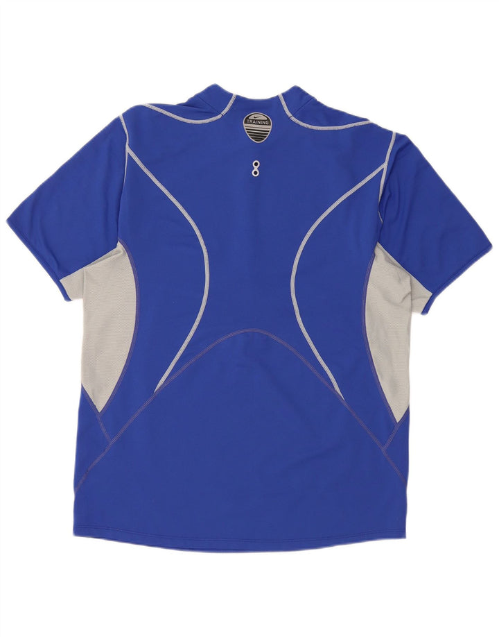 Ανδρικό μπλουζάκι Nike με φερμουάρ τοπ UK 39/41 μεσαίο μπλε πολυεστέρας