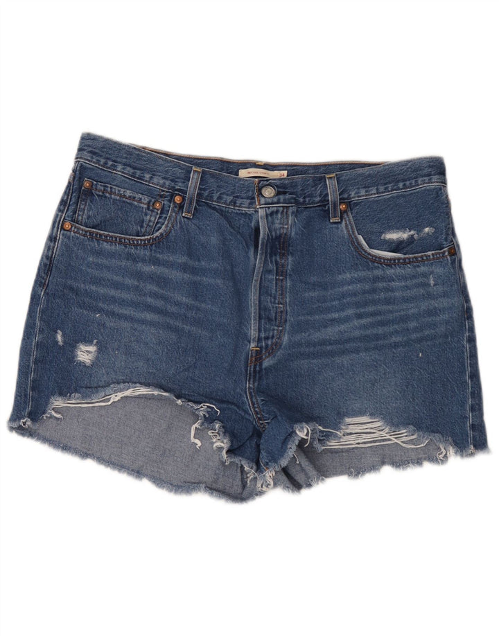 Γυναικείο τζιν σορτς Levi's Ribcage Distressed W34 Large Blue