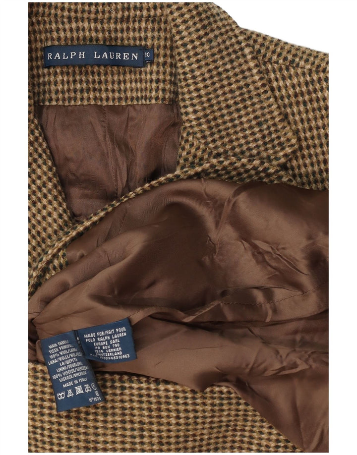 Ralph Lauren Γυναικείο σακάκι 3 κουμπιών US 10 Χακί μαλλί